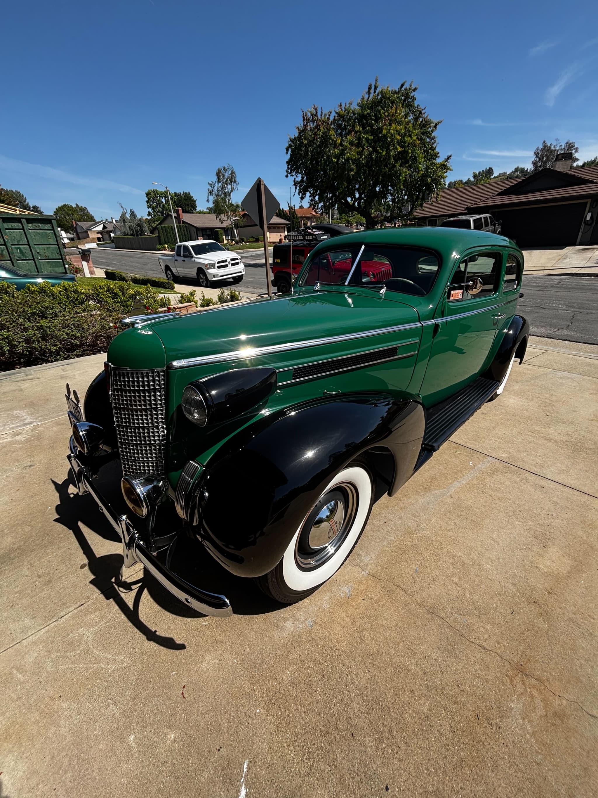 A pristine, freshly detailed luxury car